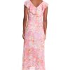 Women's Chiffon Faux Wrap Ruffle Maxi Dress Guest of Wedding