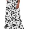 Women's 2025 Summer Wide Leg Palazzo Pants High Waisted Flowy Pockets Trendy Casual Lounge Boho Beach Trousers