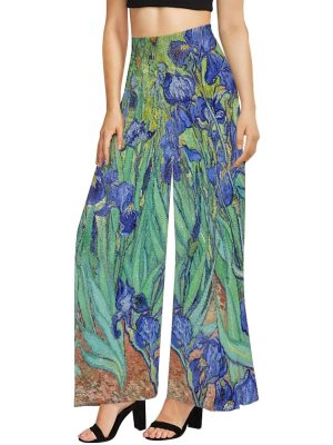 Women's Yoga Pant Boho Palazzo Wide Leg Summer Beach Pants Hippie Bohemian Pilate