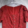 Women's Summer Lace Patchwork Dress Chic One Piece A-Line Holiday Vacation Party Midi Dresses