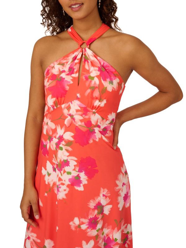 Women's Empire Halter Chiffon Dress