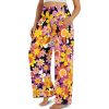 Womens Wide Leg Pants Novelty Yoga Pants with Pockets High Waist Lounge Sweatpants for Workout Trendy Pajama Pants