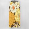 Yellow And Brown Vintage Floral Pattern Women's Casual Pants Yoga Loose Wide Legs Trousers with Pockets High Waist