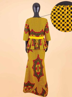 African Clothes for Women Dashiki Print Top and Skirts 2 Piece Set Outfits Ankara Party Wedding Suit