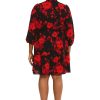 Women's Dress Easy Feminine Versatile Smocked Waist Ruffle Neckline