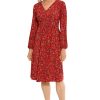 Women's Smocked Empire Waist Fit and Flare Dress