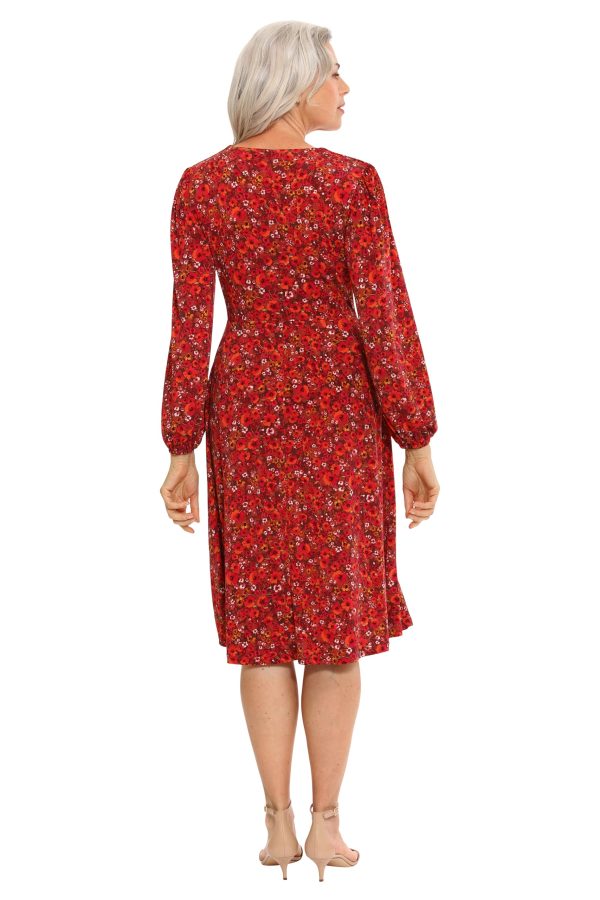 Women's Smocked Empire Waist Fit and Flare Dress