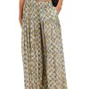 Womens Wide Leg Pants Flowy High Elastic Waist Loose Printed Beach Boho Yoga Casual Long Trousers
