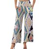Women's Stretchy Wide Leg Palazzo Lounge Pants with Pockets Casual Comfy High Waist Palazzo Pants for Women Dressy