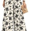 Palazzo Pants for Women Dressy Casual Wide Leg Slacks Elastic Waist with Pockets