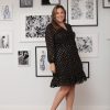 Women's V-Neck Ruched Waist Tiered Skirt Dress