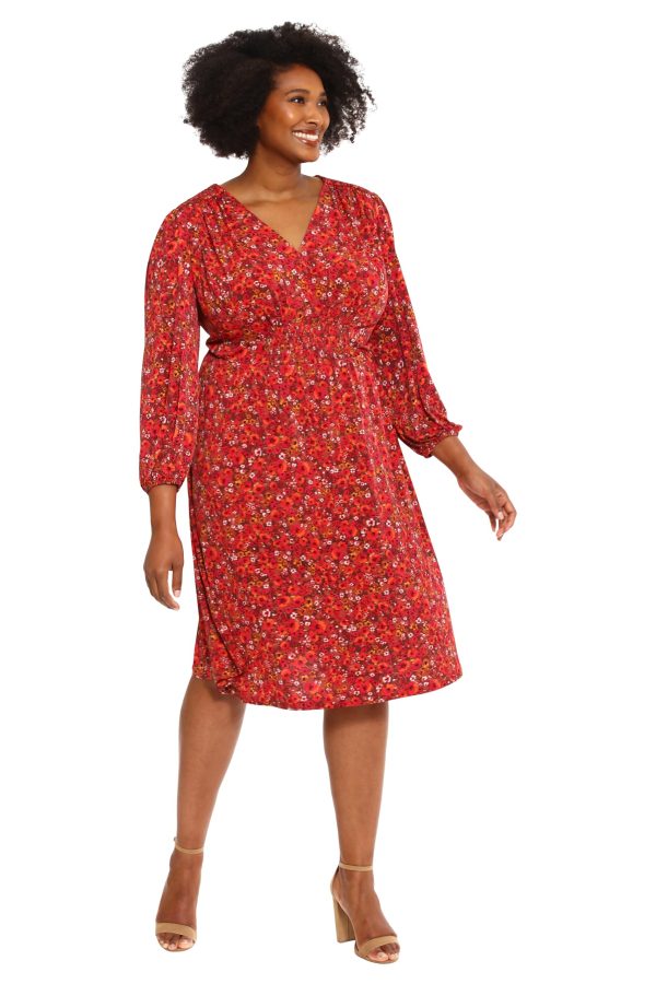 Women's Smocked Empire Waist Fit and Flare Dress