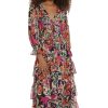 Women's V-Neck Tiered Skirt Maxi Day Dress Event Party Night Out Guest of