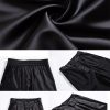Women's Wide Leg Satin Silky Casual Dress Cocktail Party High Waist Pants