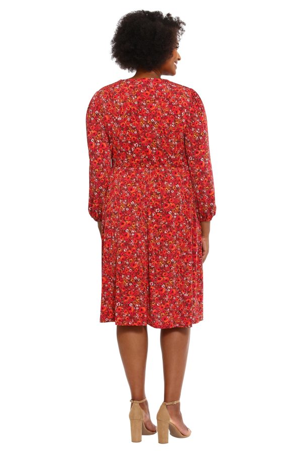 Women's Smocked Empire Waist Fit and Flare Dress