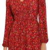 Women's Smocked Empire Waist Fit and Flare Dress