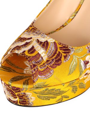 Women's Peep Toe Pumps Platform High Heel Shoes Stiletto Party Dress Pump