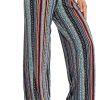 Women's Casual Wide Leg Floral Print Palazzo Lounge Pant Stretchy Boho Pants